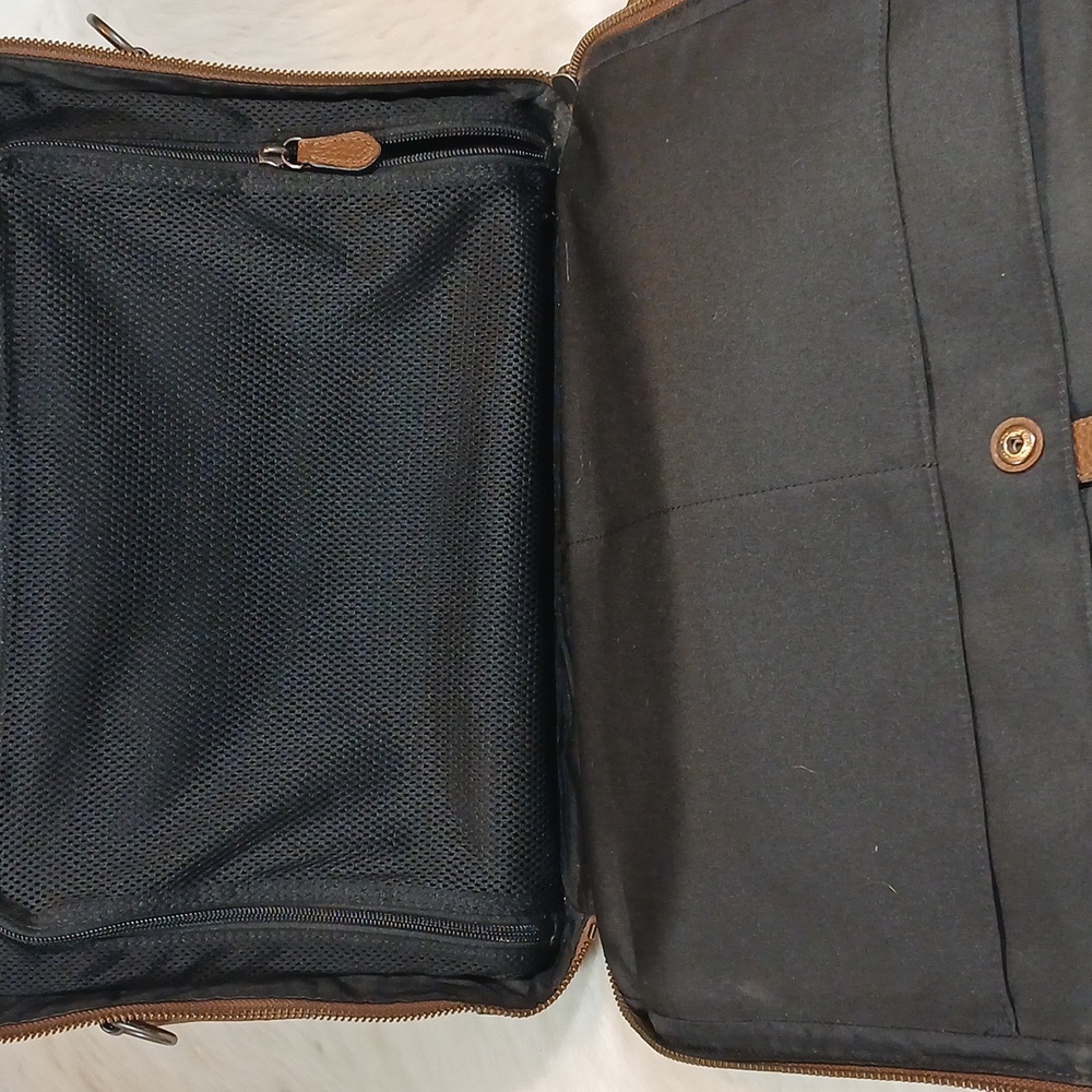 Coach Hamilton Brown Leather Double Zip  Men's Briefcase/ Shoulder Bag - Picture 4 of 16